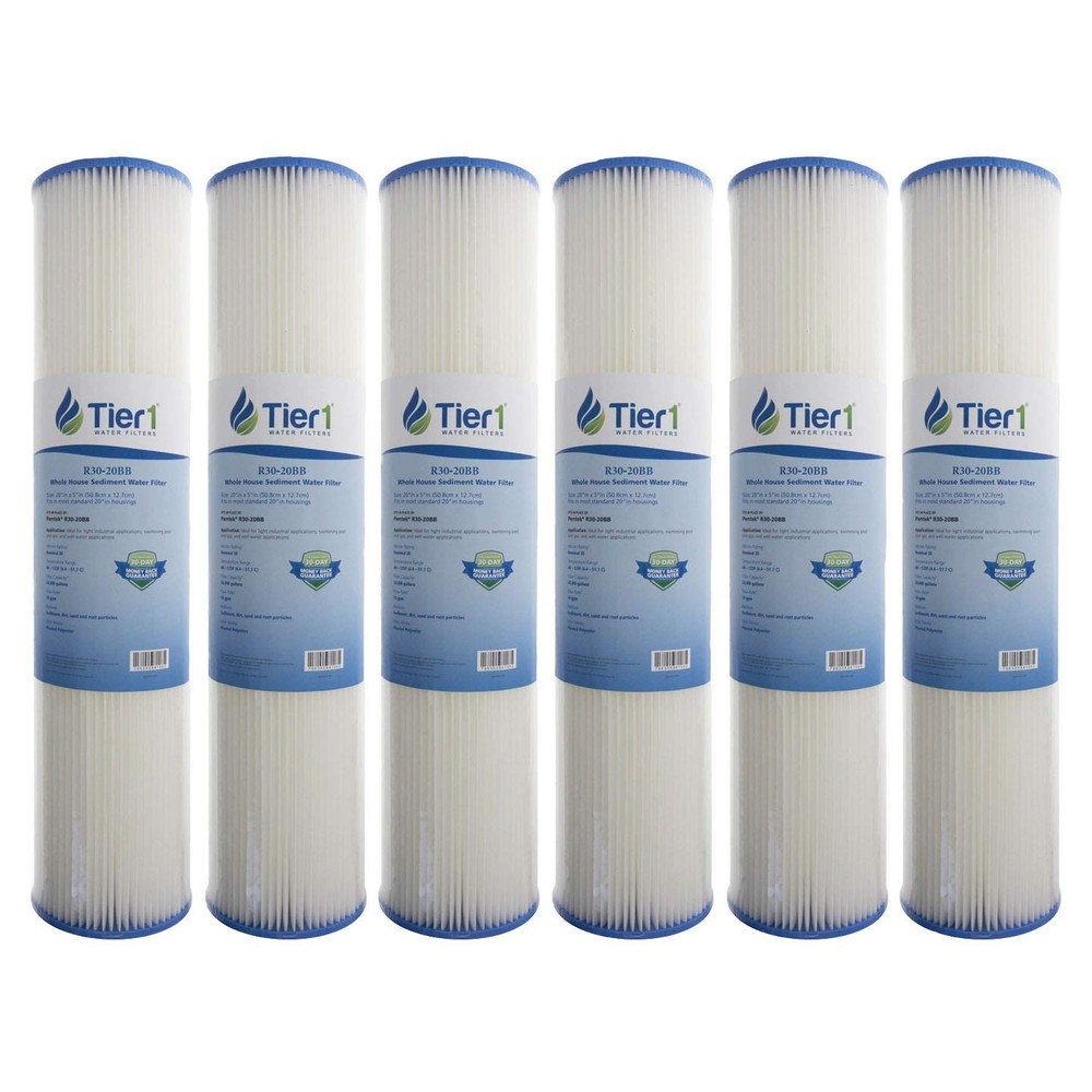 20 x 4.5 30 Micron Pentek R30-20BB Comparable Sediment Water Filter 6 Pack