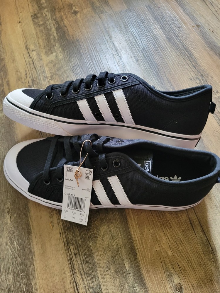 Size 11 - Adidas Nizza Black White