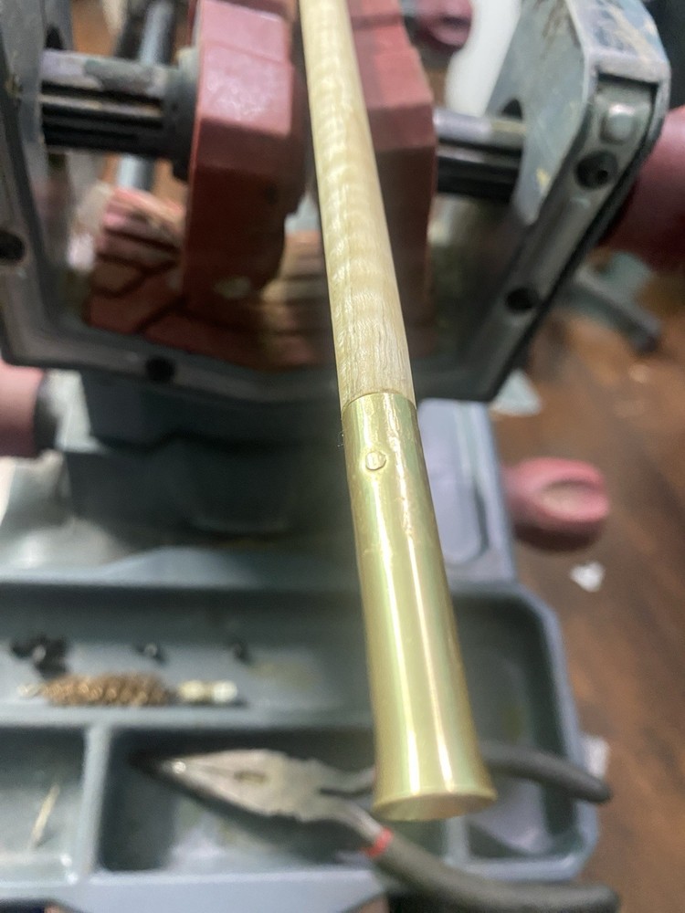 Dixie; Kentuckian Hickory Muzzleloader Ramrod, 36 3/4” X 3/8” Hickory.