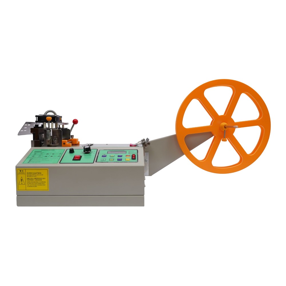 Automatic Webbing Cutting Machine Hot & Cold Tape Cutter for Elastic Band 280W