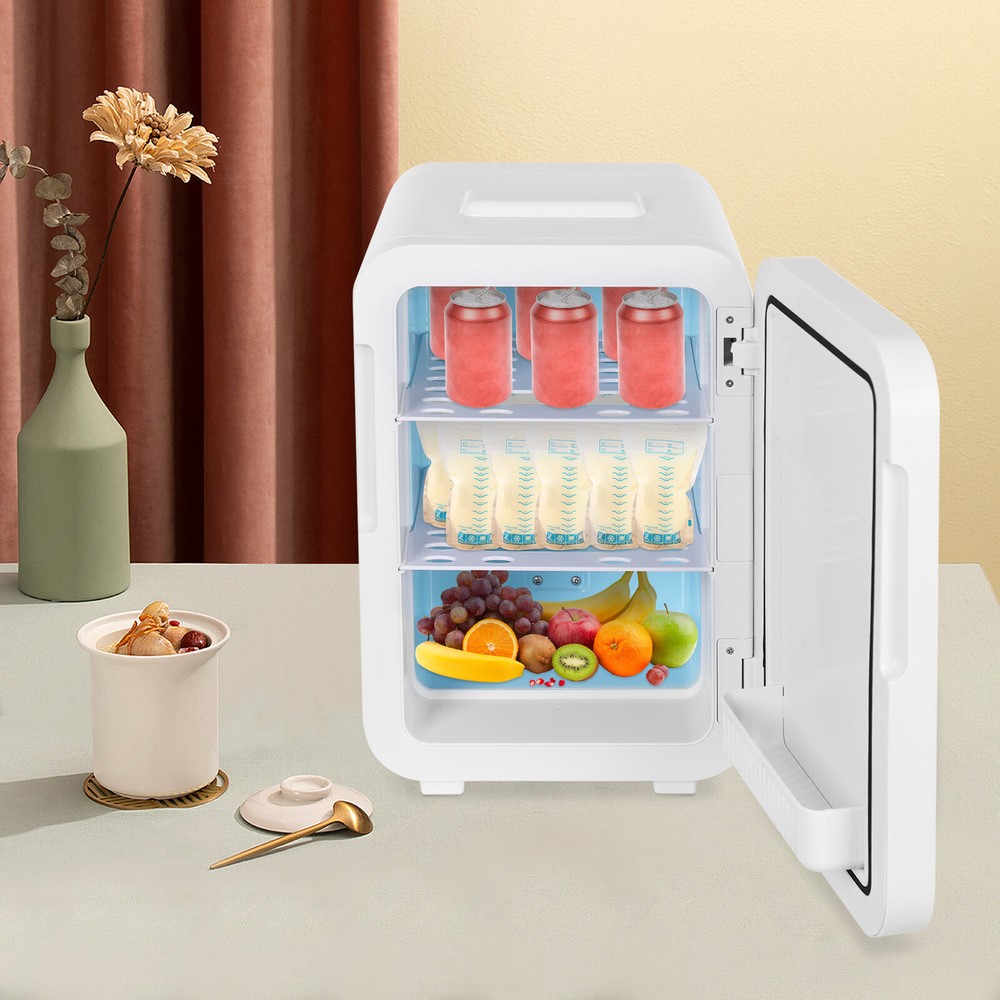 20L Mini Fridge Multifunctional Semiconductor Refrigeration Fridge Countertop US