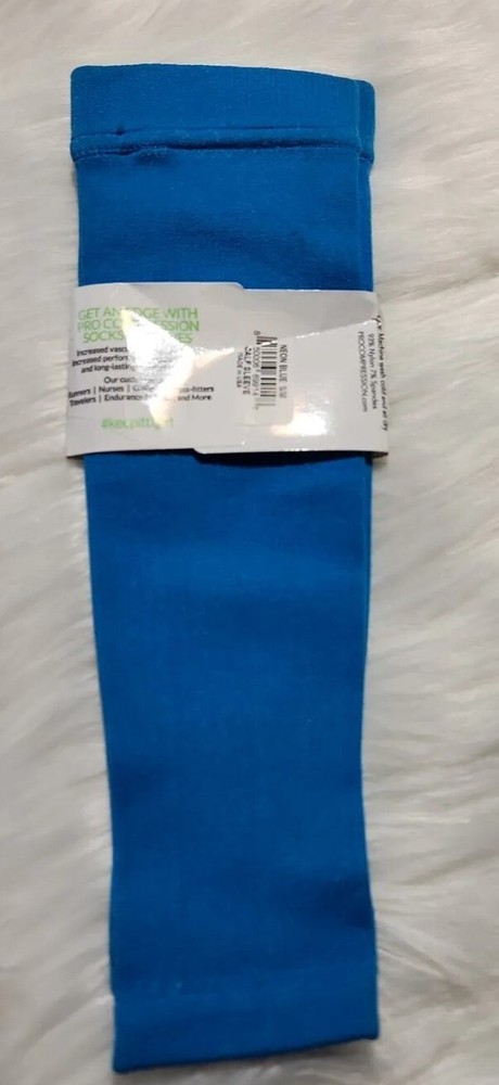 Pro Compression Unisex Calf Compression Sleeve LL7 Neon Blue Small/Medium NWT