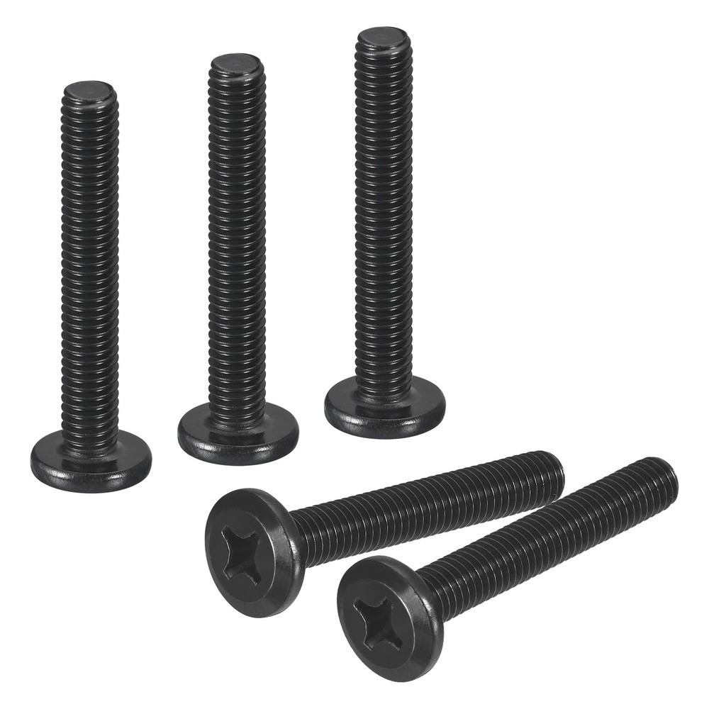 20Pcs M6-1.0 x 40mm Flat Round Head Machine Screws, Phillips Drive Fastener