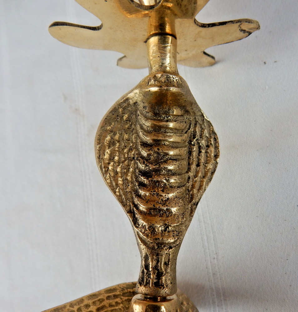 EIGHT NOS COBRA SNAKE Solid Brass Incense Burners, Send Offer