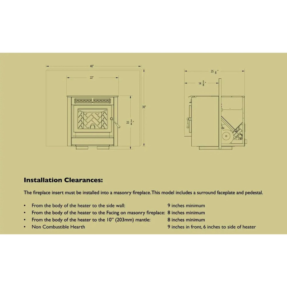 Hudson River Davenport Pellet Insert