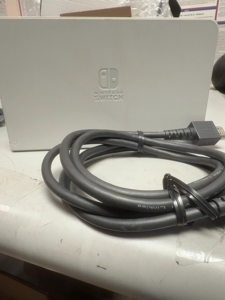 Genuine Nintendo Switch White Charging Dock Docking Station OLED Switch