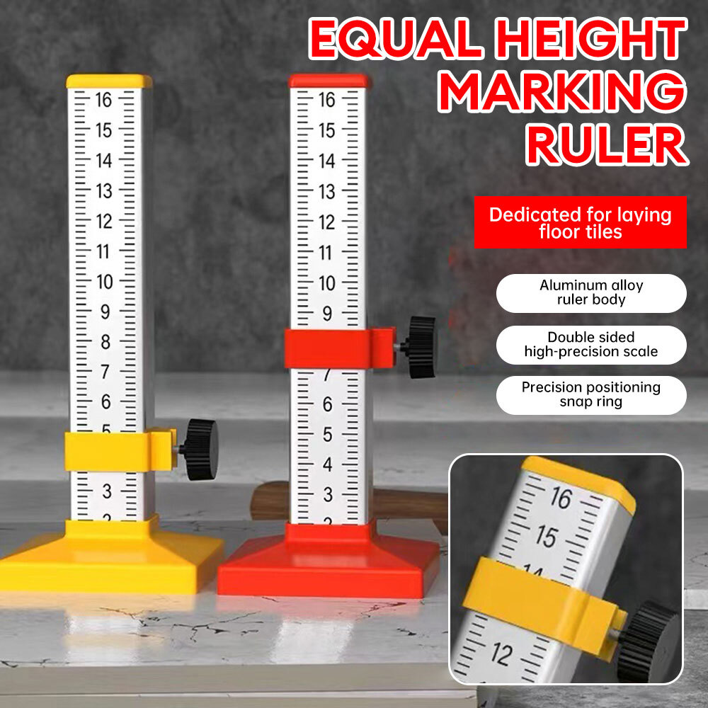 Woodworking Equal Height Ruler Floor Tile Positioning Horizontal Elevation Ruler