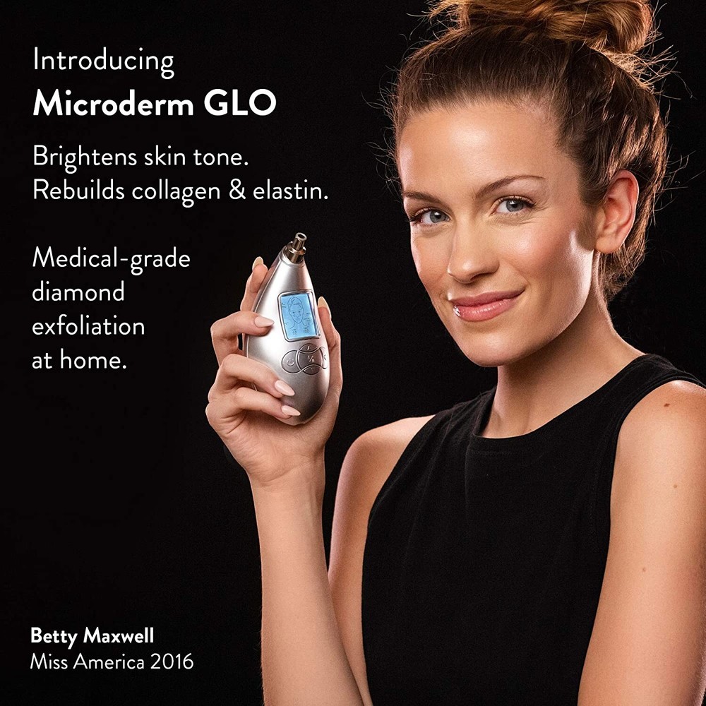 Microderm GLO Diamond Microdermabrasion Machine Suction Tool Exfoliator NEW