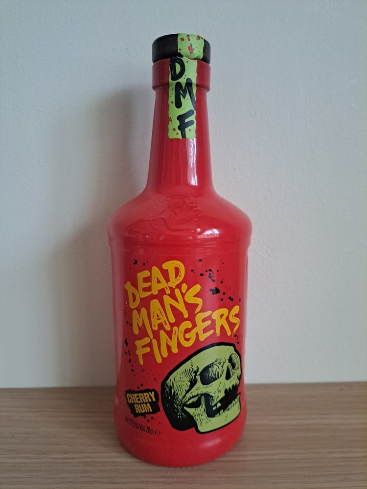 EMPTY Dead Man's Fingers 70cl Cherry Rum Bottle
