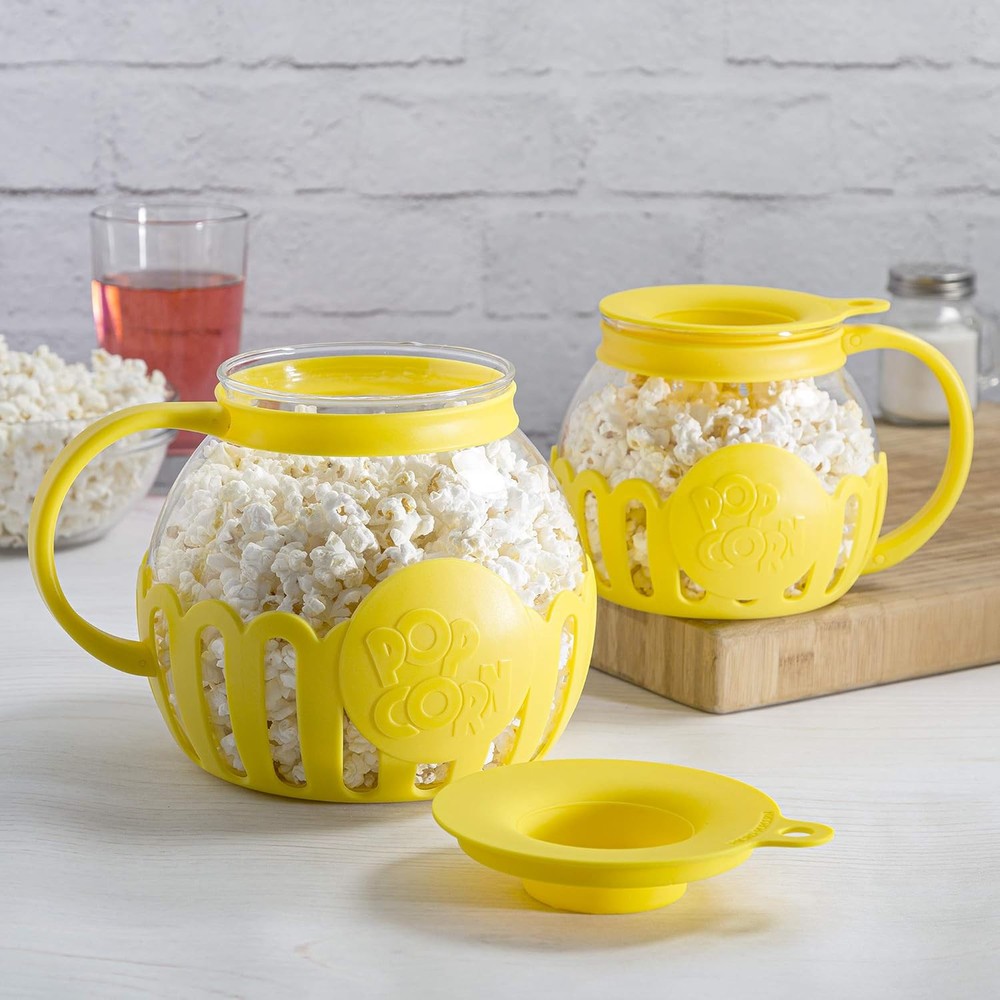Ecolution Patented Micro-Pop Microwave Popcorn 3-Quart Family Size, Yellow