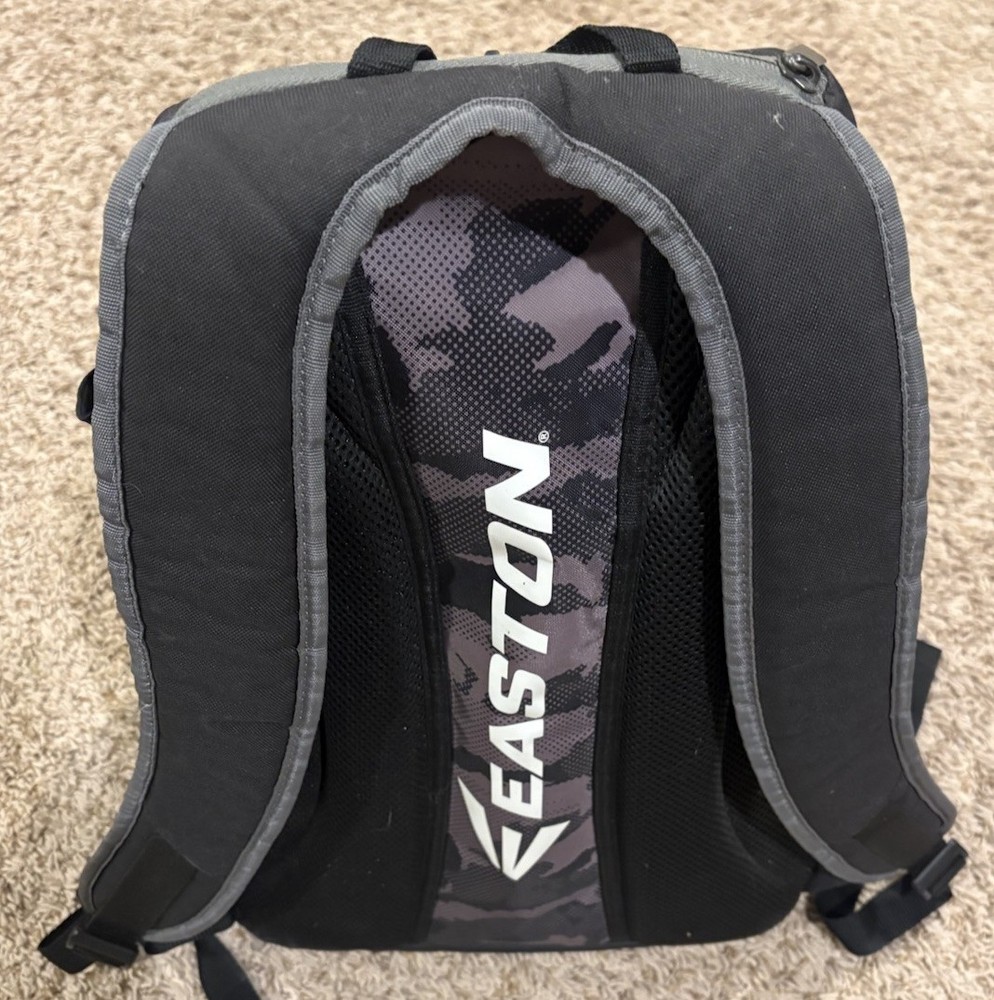 Easton Baseball Game Ready Backpack, Black Camo