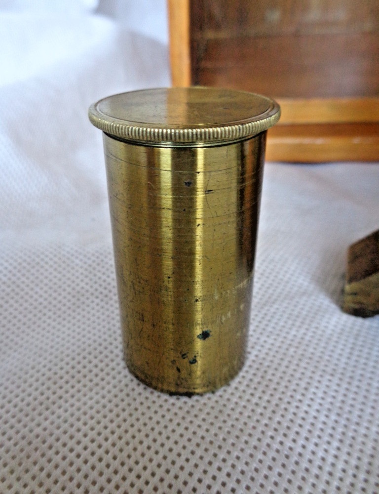 SCOTTISH VICTORIAN c1850 COMPOUND MONOCULAR BRASS MICROSCOPE JAMES WHITE GLASGOW