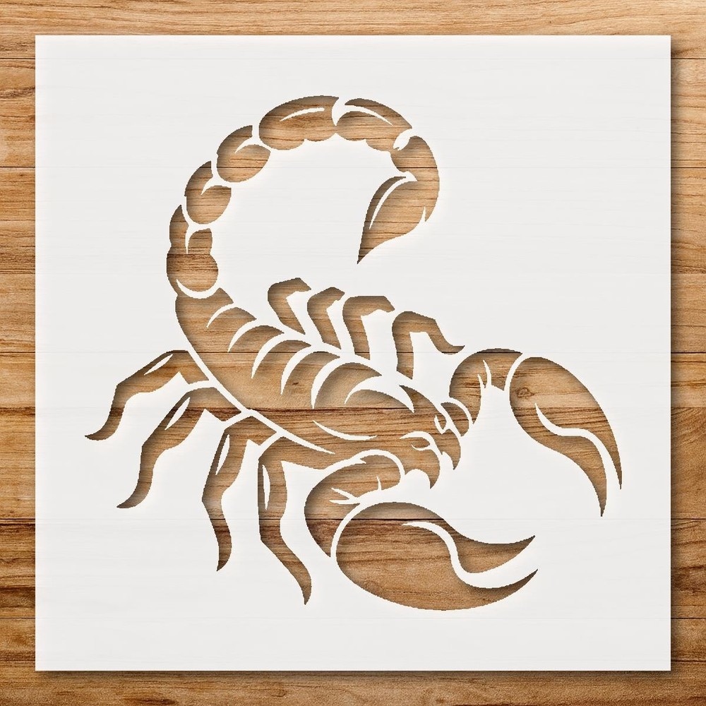 Scorpion Silhouette Wall Art Stencil for Creative Projects - StencilAir