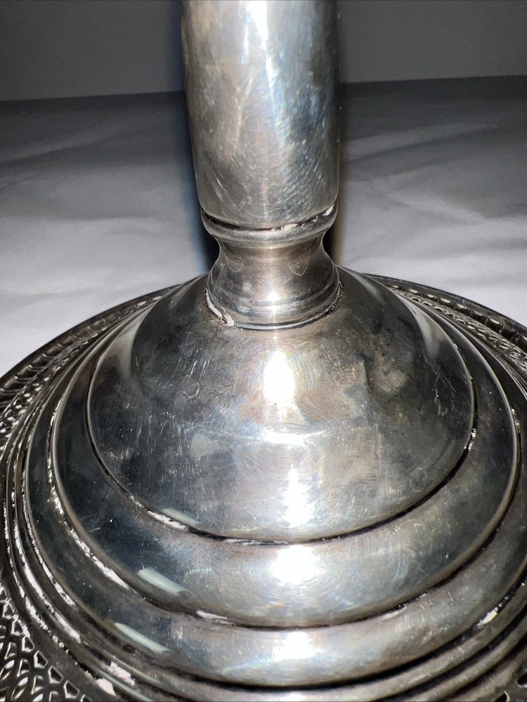 Empire Sterling Silver Weighted, Slotted, Godroon Bordered Compote