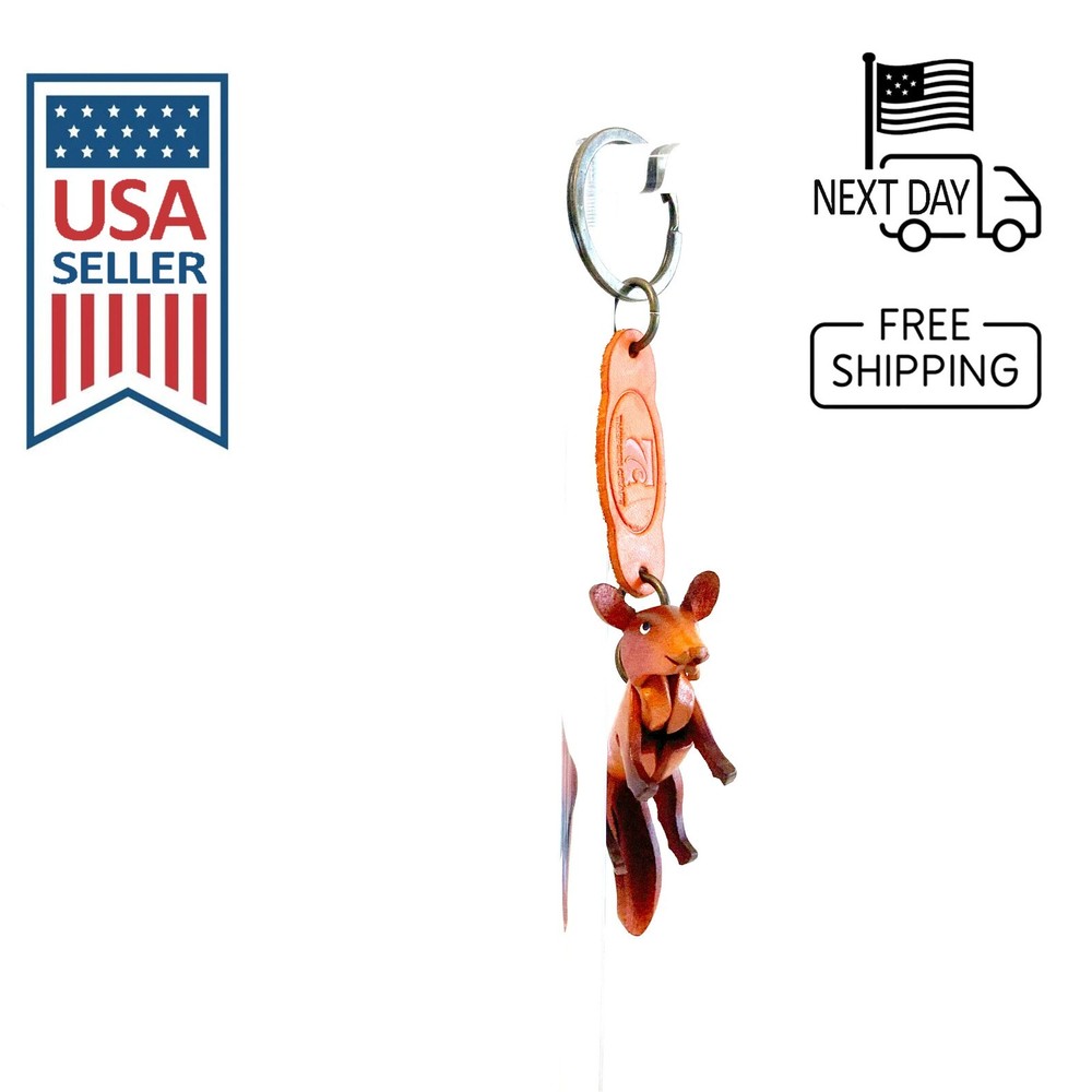 Fox Handmade Leather Keyring
