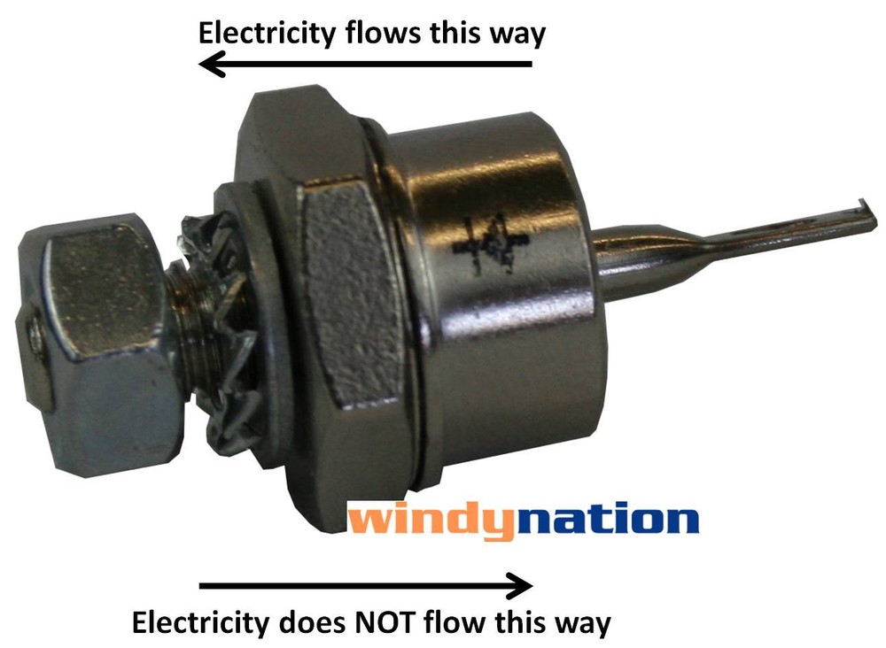 (2 pcs) WIND GENERATOR TURBINE SOLAR 600 VOLT 40 AMP BLOCKING STUD DIODE