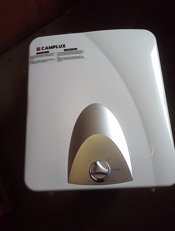 CAMPLUX 6 Gallon Electric Water Heater Compact Mini Tank for RV Camper Shower