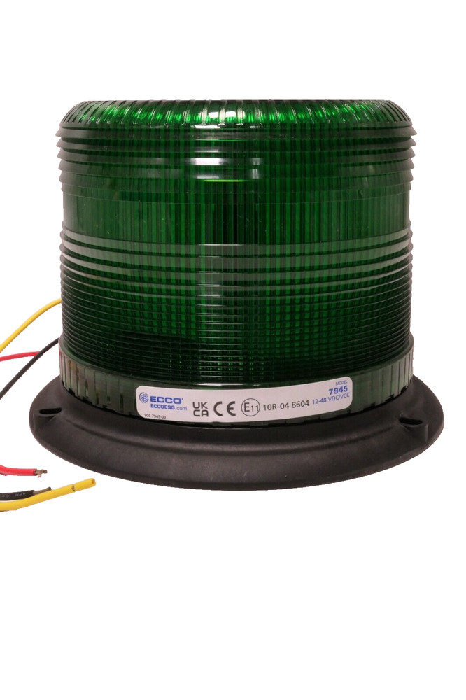 ECCO 7945G LED Green Beacon Pulse II low profile
