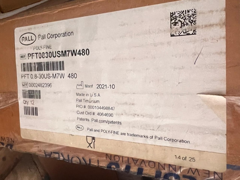 pall PFT0830USM7W480 FILTER for Pharma Use