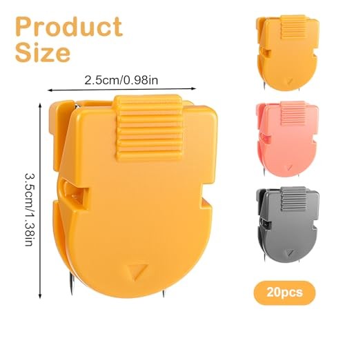 20 Pcs Cubicle Clips, Multicolor Cubicle Hooks Plastic Fabric Panel Wall Clip