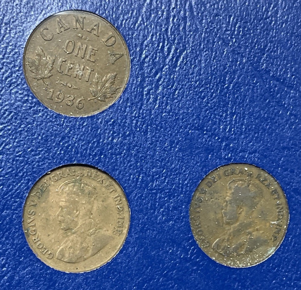 Complete 1920-1963 Canada Small Cent Collection, Mixed Grades & Cleaning. H-089