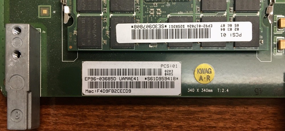 EP96-03685D - Samsung MMA-41M MAIN PROCESSOR BOARD