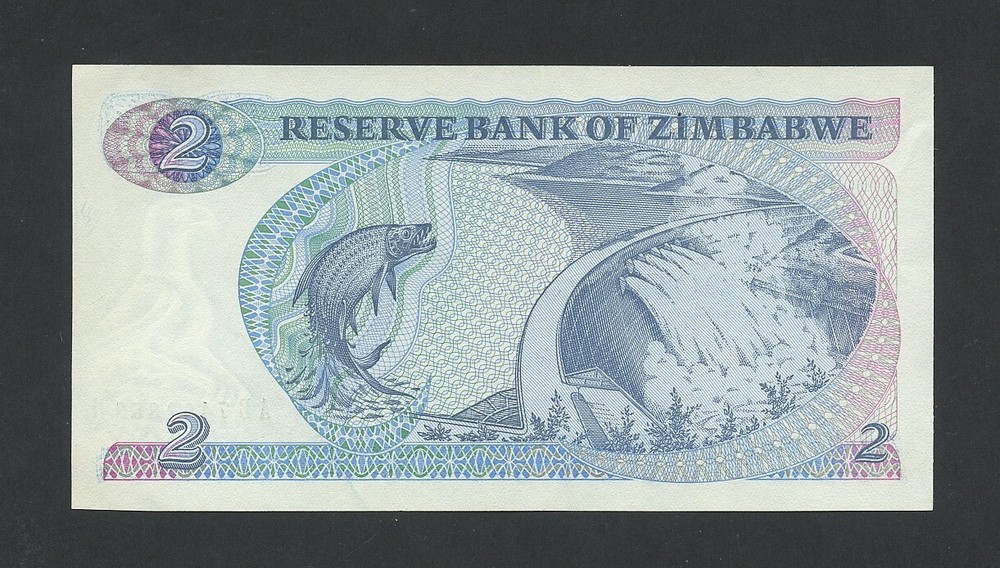 ZIMBABWE $2 note 1983 Krause 1b Banknotes