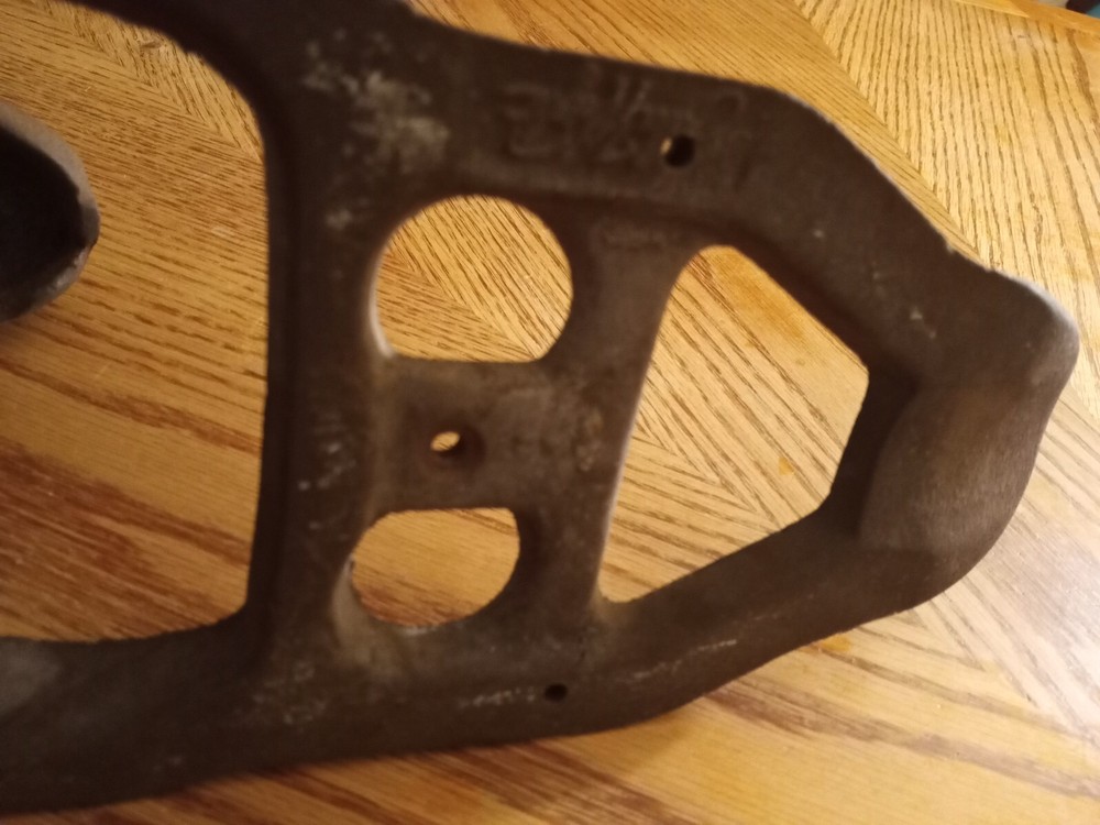 Vintage John Wright Cast Iron Sleeping Beaver Boot Brush Scraper Cleaner Base