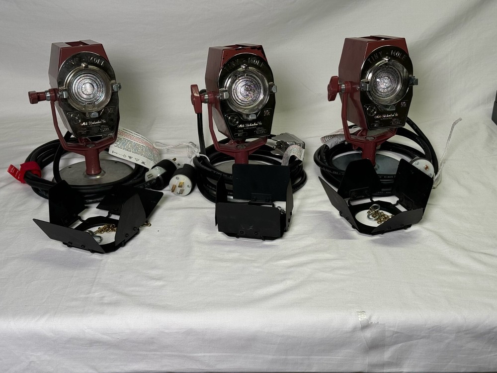 Mole Richardson Tiny-Mole light & round floor stand