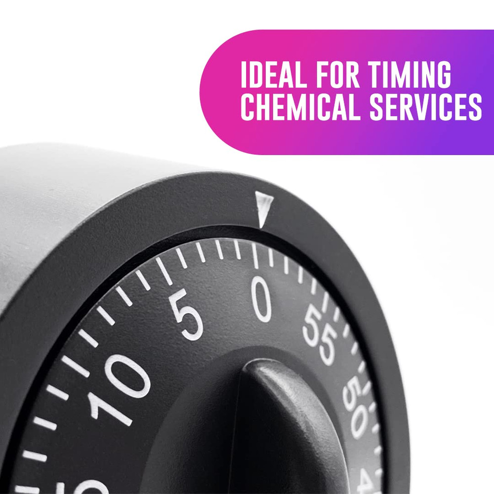 60‑Minute Wind‑Up Mechanical Timer | Battery‑Free Countdown Timer for Kitchen, S