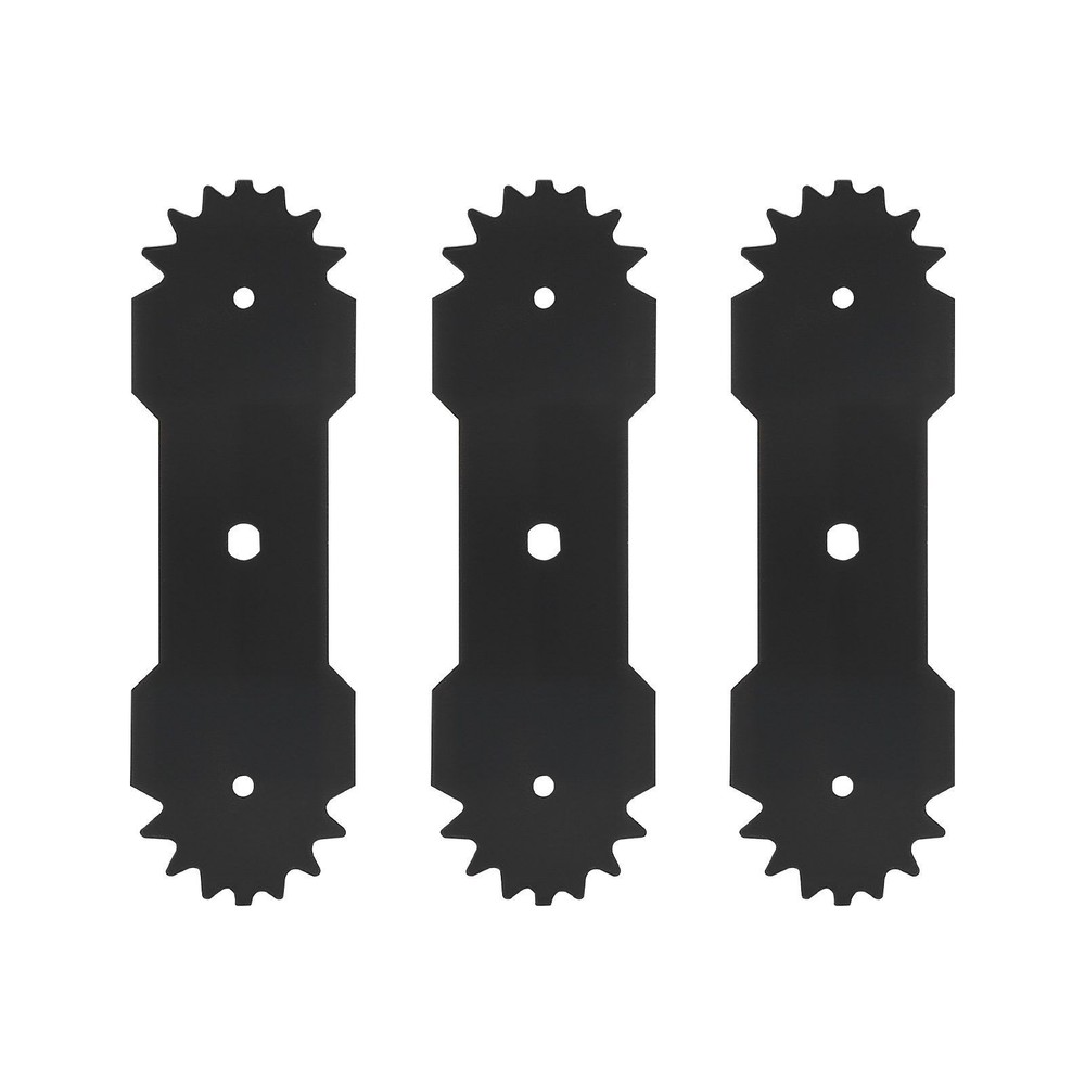 Edger Replacement Blades 8.8in, 3-Pack, Sharp Multi-Serrated, 65Mn Steel, WP