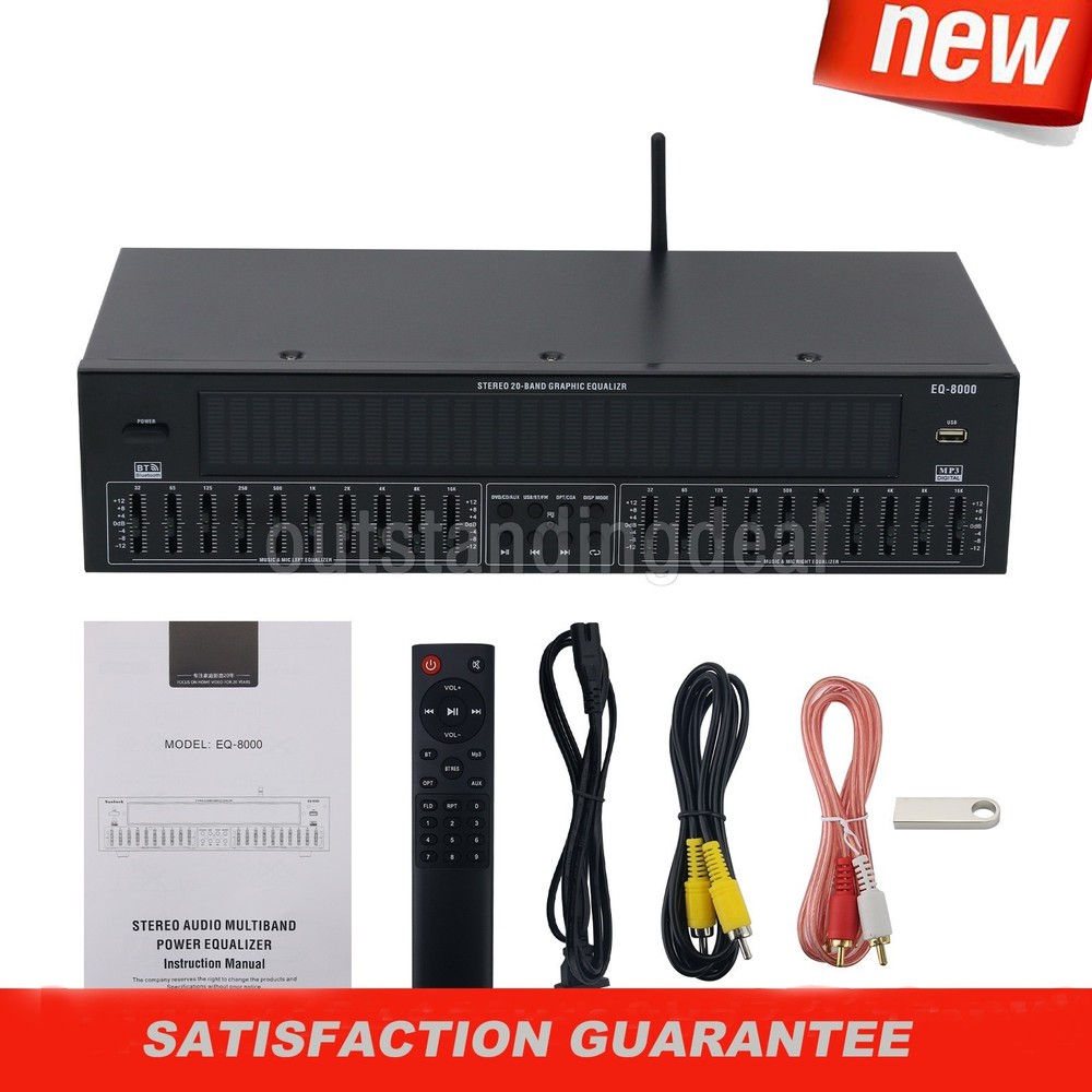 EQ8000 Green LED EQ Equalizer Bluetooth5.4 Digital Audio Decoder Processor os67