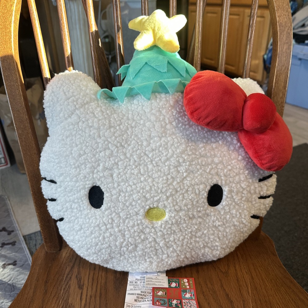 NWT Hello Kitty Fleece Throw Pillow