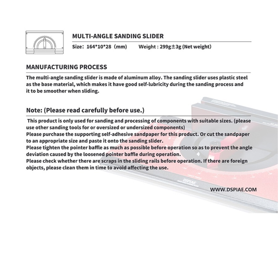 DSPIAE: Multi-Angle Sanding Slider - AT-MA