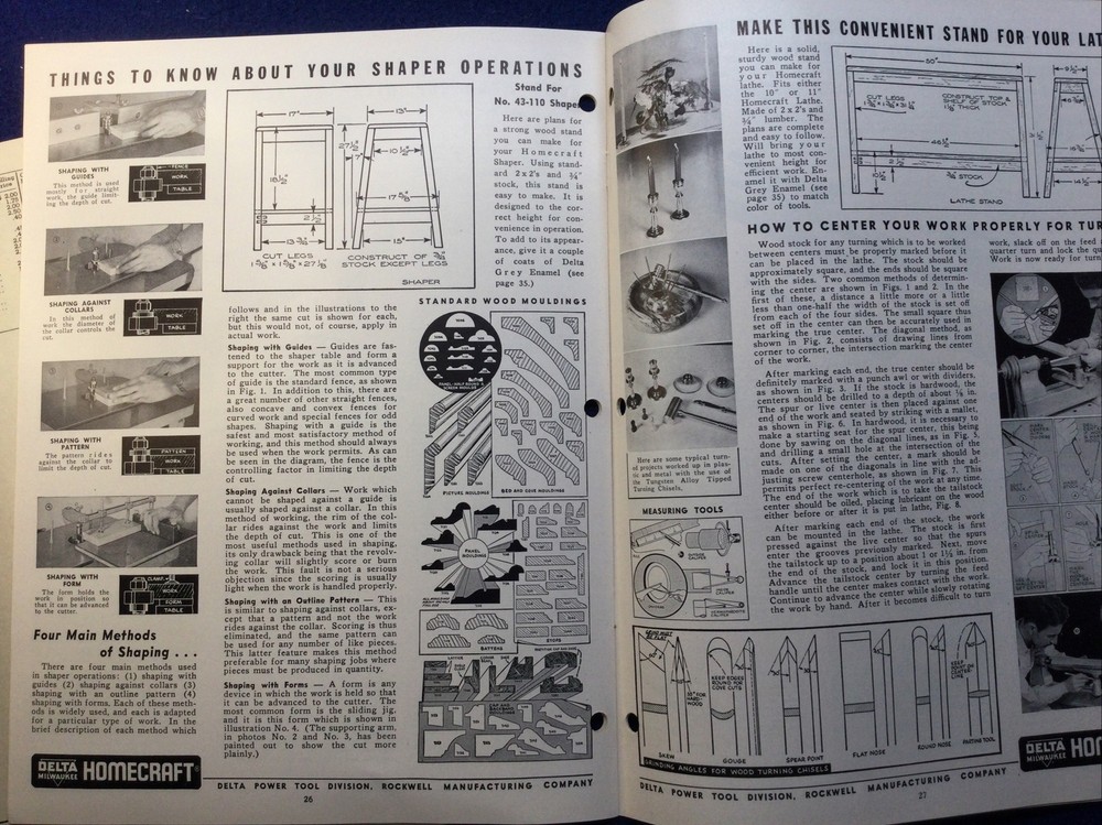 Vintage 1950 DELTA HOMECRAFT POWER TOOLS Catalog