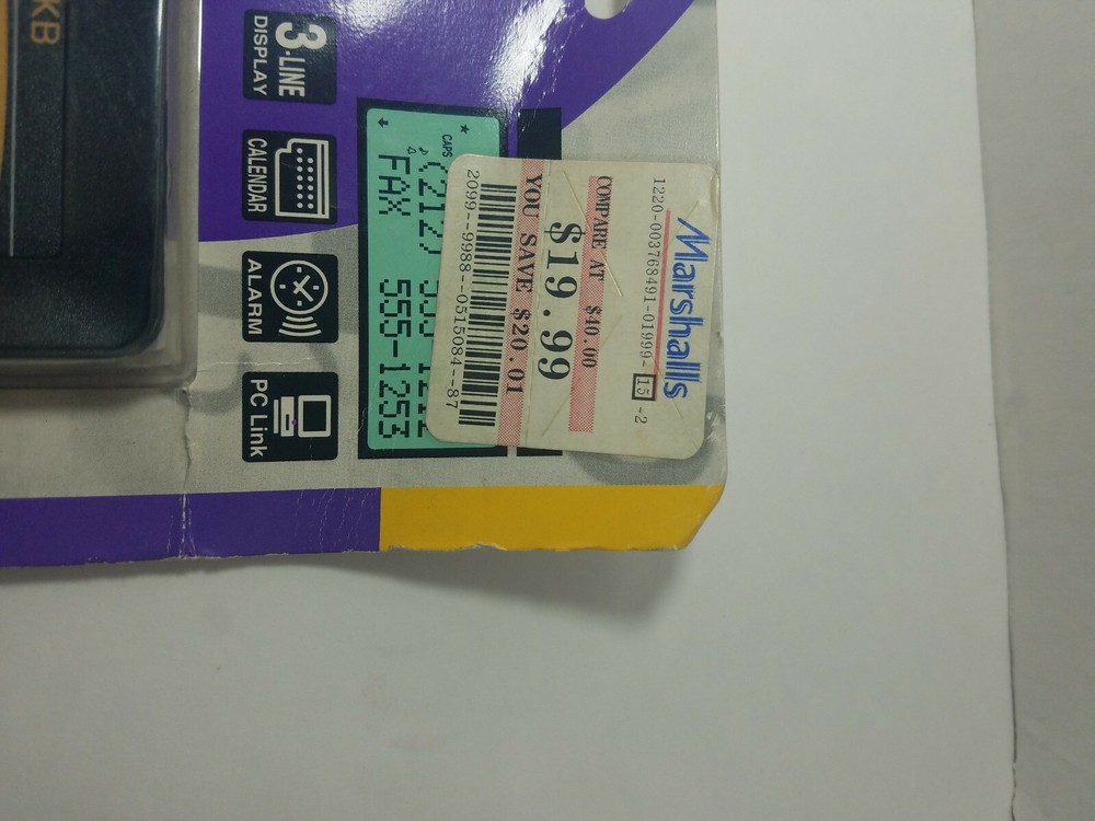 SHARP EL-6690B Memo Master Electronic Organizer 64KB NEW Damage On Package