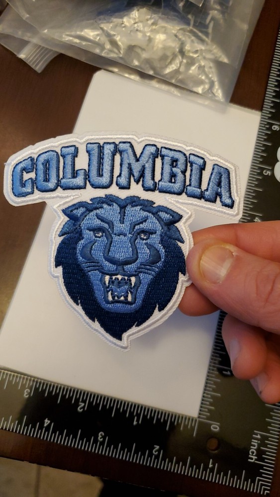 Columbia University Patch. Fully Embroidered. Iron On Backing. 3"x3"