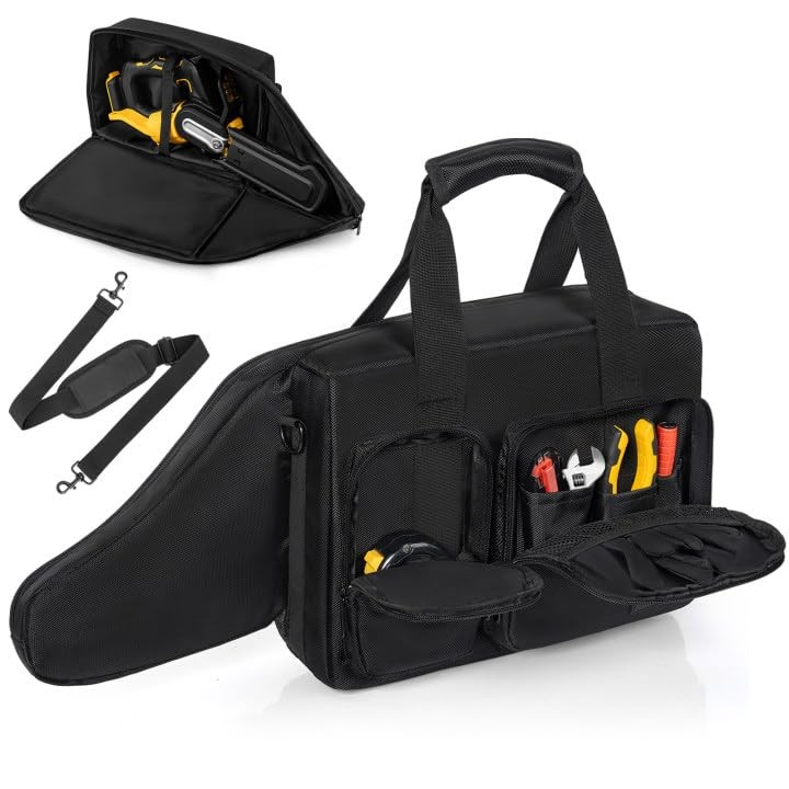 OUUTMEE Chainsaw Carrying Case, Waterproof Foldable For 8 Inch