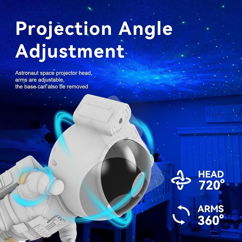 Astronaut Star Projector - Galaxy Night Light