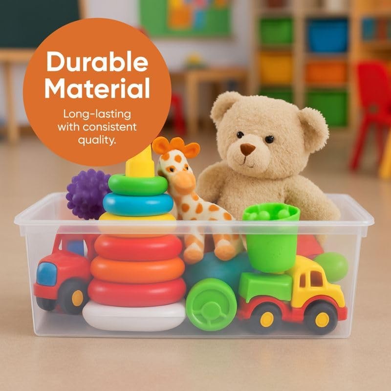 Shoe Box Modern Storage Container 2 Pack - 6.5 Quart/6 Liter, Stackable Plast...