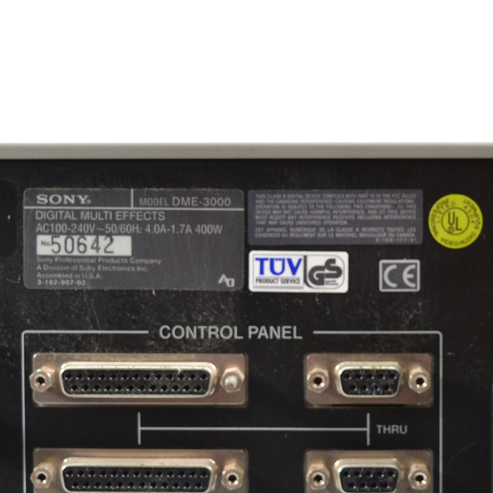 Sony DME-3000 Digital Multi-Effects System No Modules Powers On AS/IS