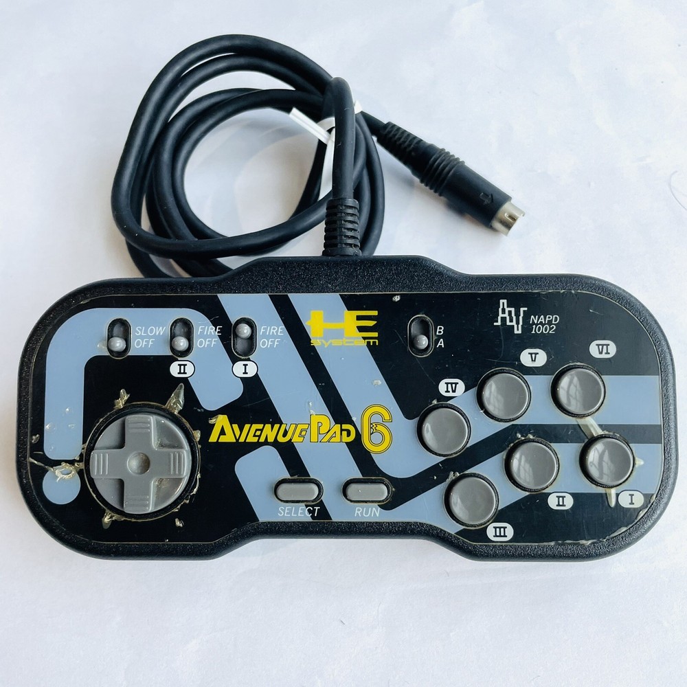 PC Engine 6 button Controller Avenue Pad 6 PCE HE system Control Pad from Japan