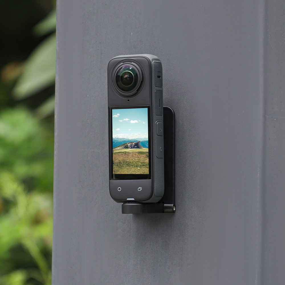 For Insta360 X4 Magnetic Adjustable Angle Base Camera Handle Scene Stand Black