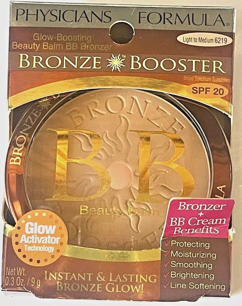Physicians Formula Glow Boosting Beauty Balm BB Bronzer , Light to Medium ,#6219