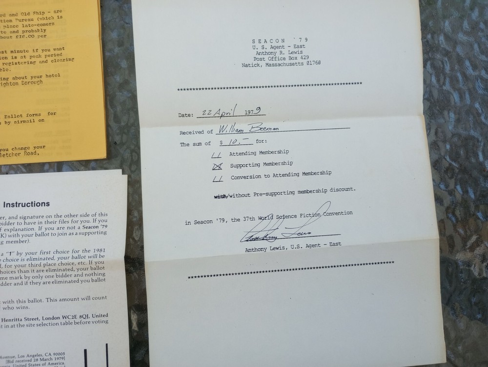 Sci Fi Convention Program Lot. Real Musgrave .Vintage Progress Reports