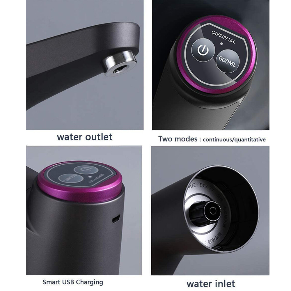 Water Bottle Switch Pump Electric Automatic Universal Jug Dispenser 5 Gallon USB