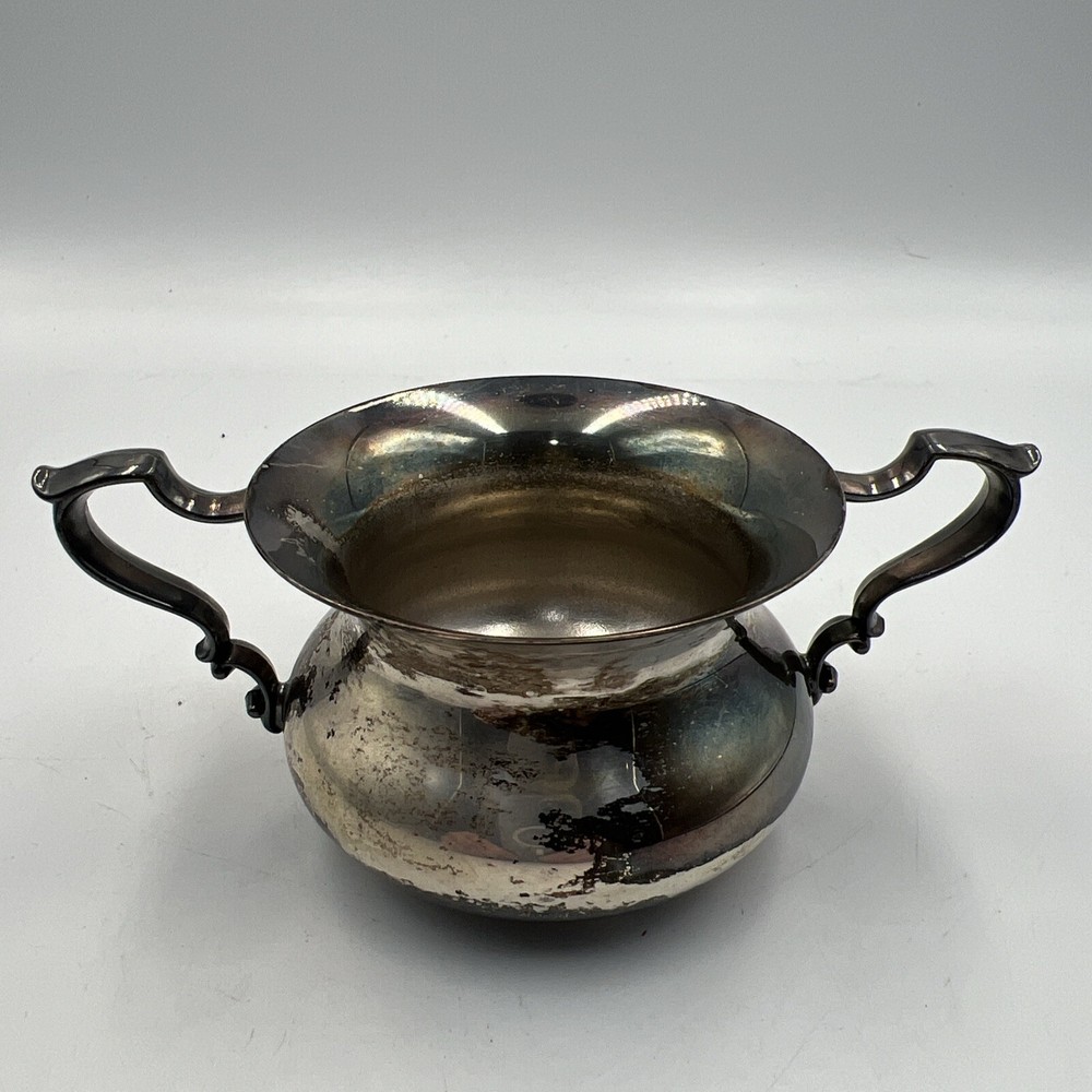 Vintage Poole Silver & Co. E.P.C. 20 Cream & Sugar Set, Silverplate