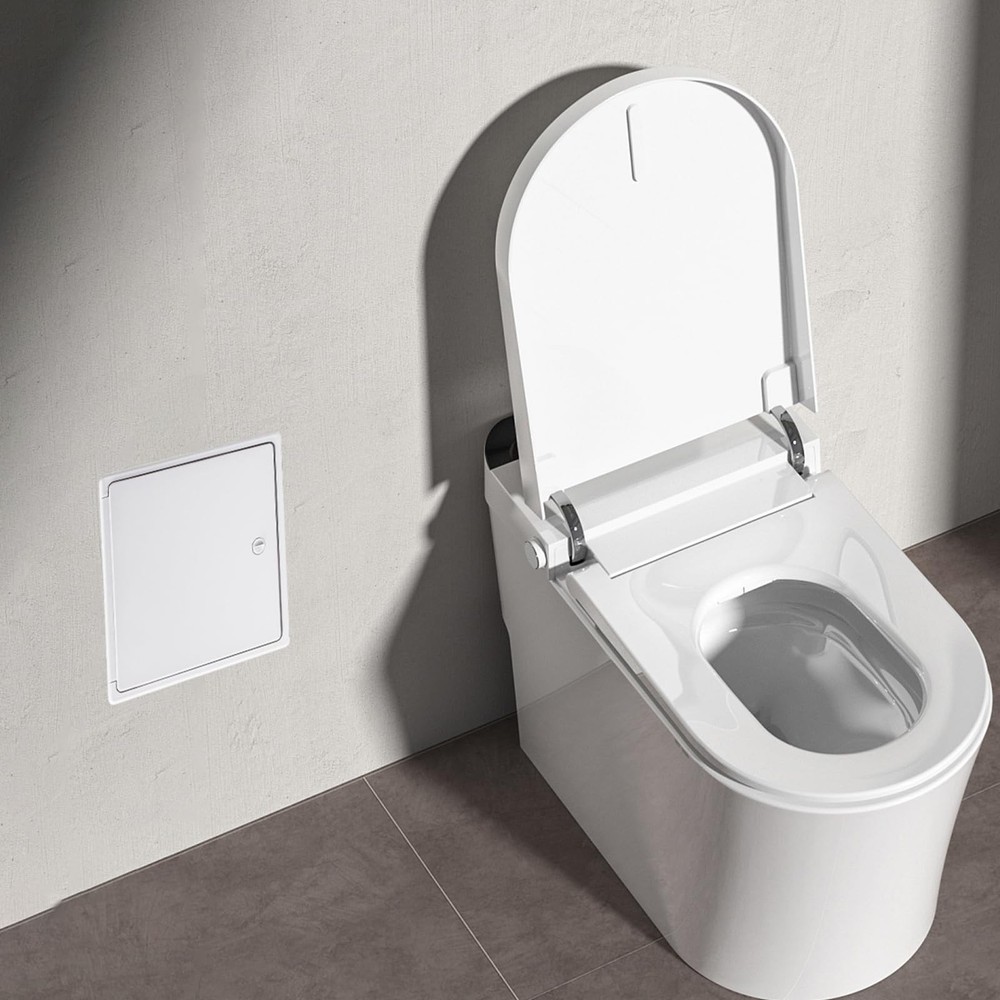 Access Panel 8x8 With Door Max Service Opening 6.5x6.5 Plastic White Medium