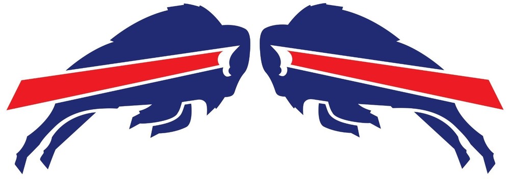 2-PACK  BUFFALO BILLS 4in. STICKERS