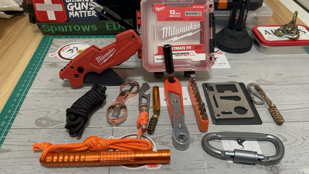 Sparrow’s EDC / Milwaukee Storage Tool Kit With A Fastback Knife